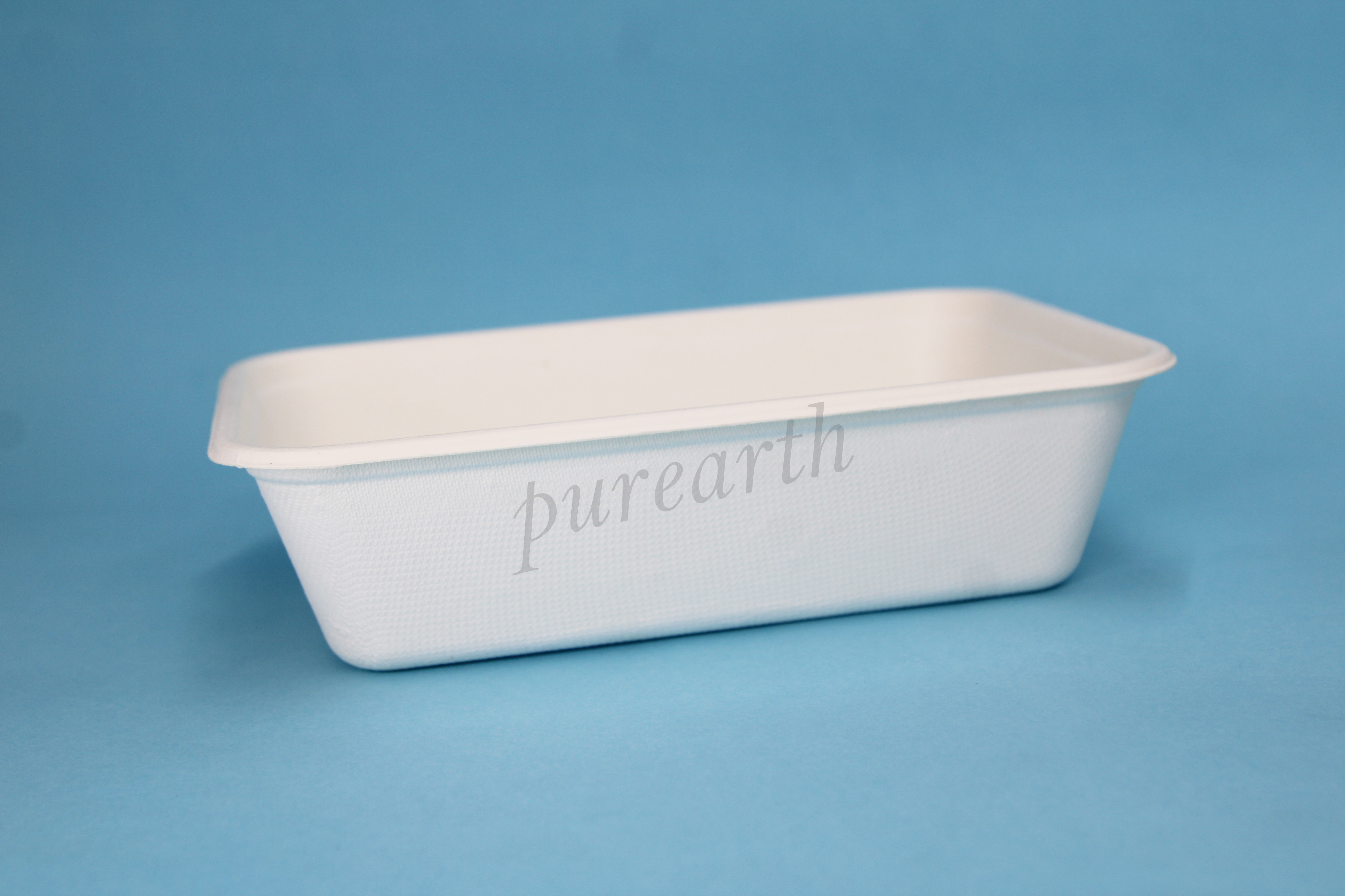 Pulp Tek Rectangle Clear Plastic Dome Lid - Fits Bagasse 5-Compartment Food Tray - 100 Count Box